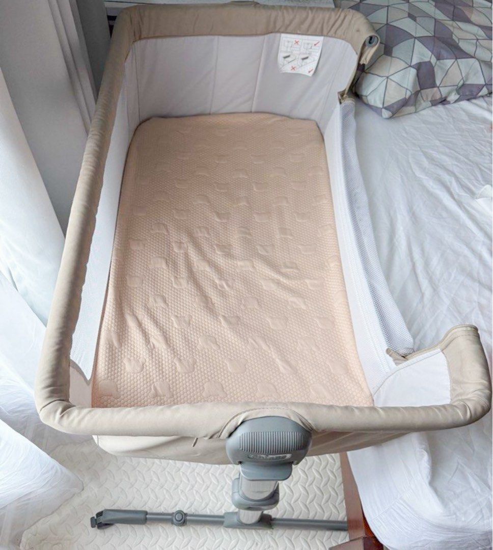 Chicco Next2Me Side Sleeping Crib Beige (Category: Cots & Cribs) located in Mandaluyong City. Submitted by mommymee (Listing ID 1456744291, Image 2). Description: Rfs: We’re moving soon and won’t be taking the big baby stuff with us. With box, bag and manual. Why we loved this crib compare to the crib of my firstborn. Unlike a standard crib, this one has a side that lowers. It was a game-changer for us because: Easy Access: I could see and reach 