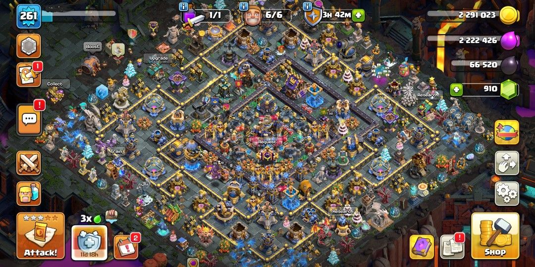 Clash of Clans TH18 Account (Category: Community) located in Manila. Submitted by i666i (Listing ID 1456725278, Image 1). Description: - Near Max Town Hall 18 account - High-level Hero - Shadow set w/ Limited Edition Shadow Samurai King Skin - Lot of Rare Obstacles - Perfect for competitive players - Ready for immediate transfer meet up Pasig/Rizal Area.