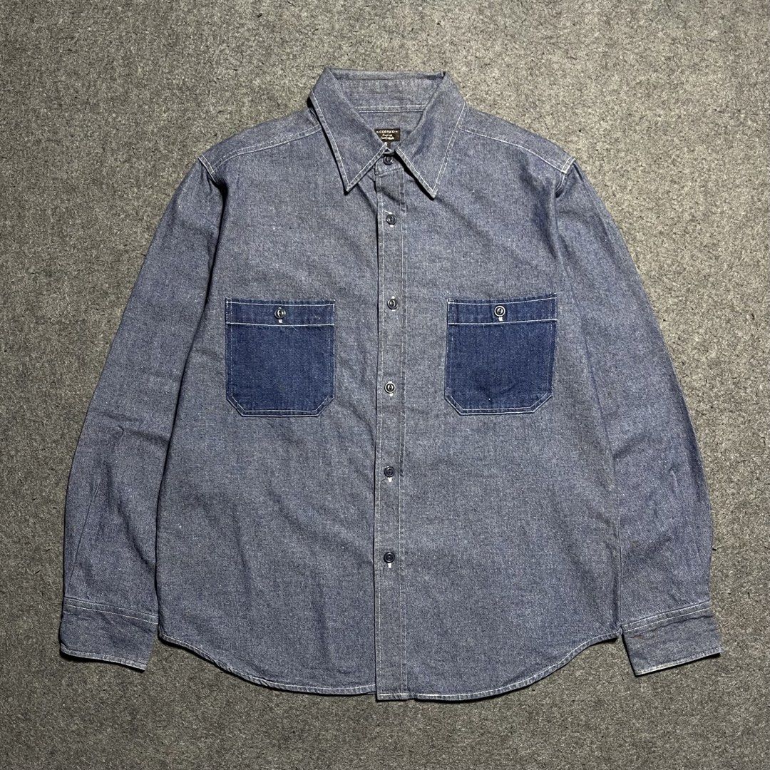 Corisco Chambray Work Shirt (Category: Formal Shirts) located in Zamboanga. Submitted by rag_20 (Listing ID 1456772824, Image 1). Description: Corisco Chambray Work Shirt It features a classic button-down placket, dual distinct contrast-indigo chest pockets, and durable heritage workwear styling details, Corisco designs apparel rooted in standard American casual and workwear silhouettes, optimizing garments to be relaxed, easy to wear, and unrest