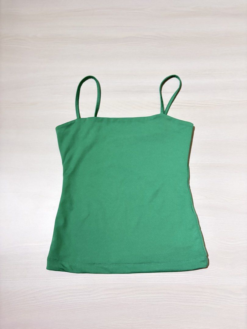 Cotton on green cami top (Category: Others Tops) located in Manila. Submitted by declutter_diariess (Listing ID 1456752736, Image 1). Description: .