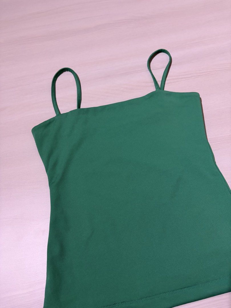 Cotton on green cami top (Category: Others Tops) located in Manila. Submitted by declutter_diariess (Listing ID 1456752736, Image 2). Description: .