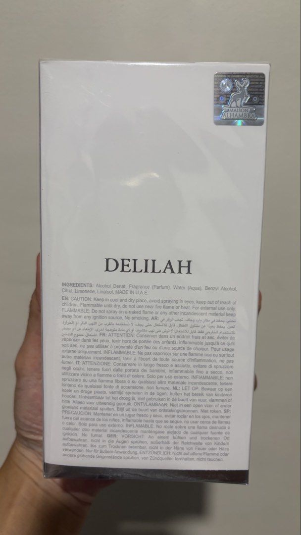 Delilah Blanc by Maison Alhambra Pre-order (Category: Fragrance & Deodorants) located in Manila. Submitted by Miss_KSJ (Listing ID 1456714654, Image 2). Description: Pre-order 4-6 weeks arrival 50% downpayment .