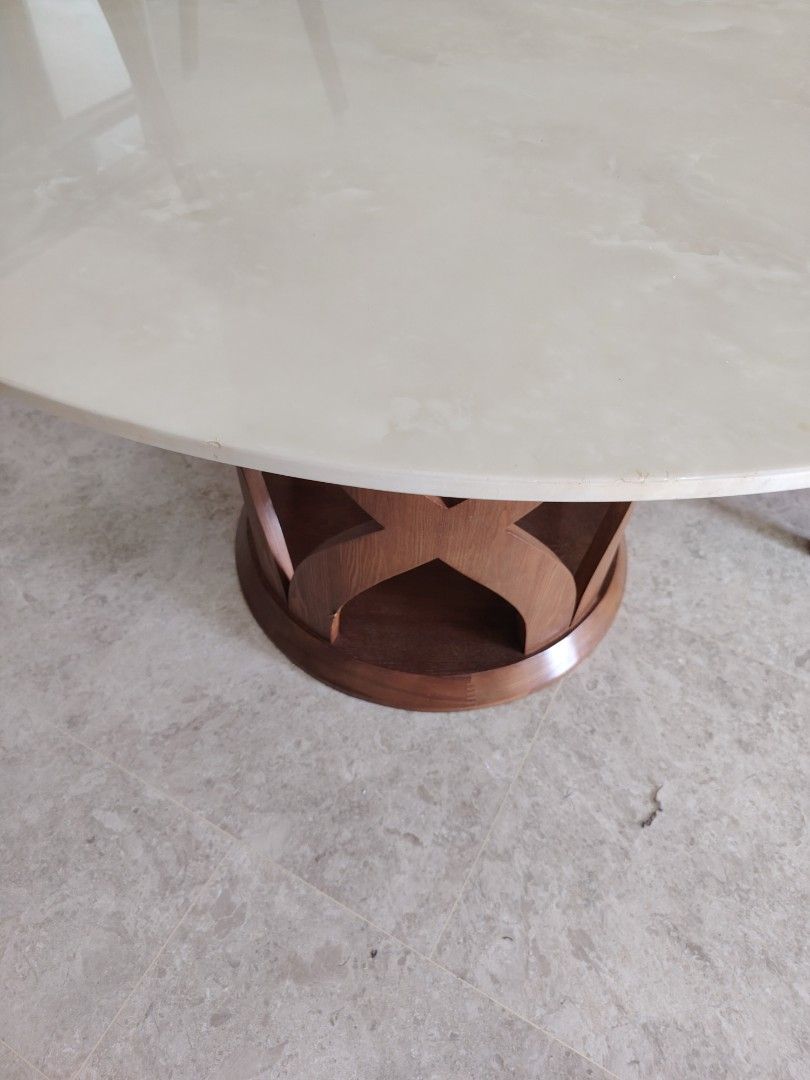 Dining table set (Category: Tables & Sets) located in Singapore. Submitted by jackiemover (Listing ID 1456606162, Image 2). Description: Interested call whatApp 90211811 for fast deal View at 61 kaki bukit ave 1 #03-27A Sg417943 Shun Li industrial Park Deliver can be arrange add charge.