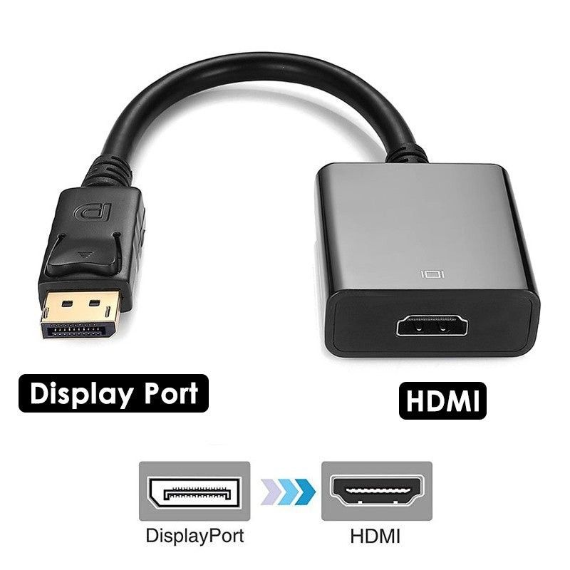 DisplayPort to HDMI Adapter (Category: Cables & Adaptors) located in Manila. Submitted by keendeer.6c83cc (Listing ID 1456662667, Image 1). Description: - Connect DisplayPort devices (laptops, computers) to HDMI displays (monitors, TVs). - Simple plug-and-play setup, no drivers needed. - Supports high-definition video resolution. - Compact and portable design..