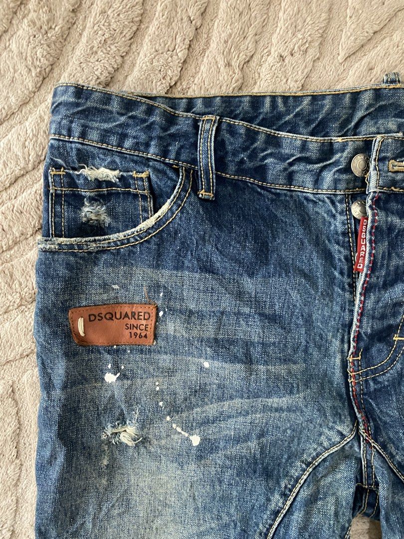 DSQUARED TIDY BIKER JEANS (Category: Jeans) located in Cavite. Submitted by gedom (Listing ID 1456653305, Image 2). Description: d squared tidy bikers jeans Size 38w Dimes 19/41.5 Excellent No issue .