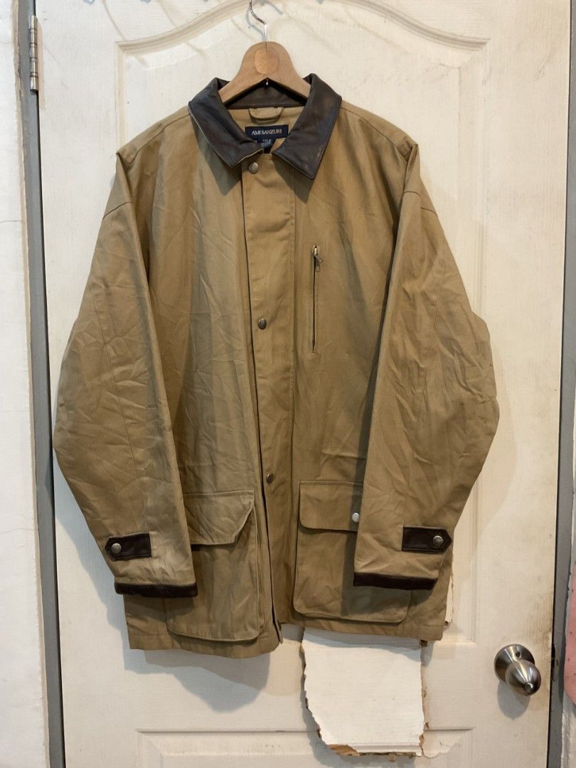Duck Canvas Chore Jacket with Leather collar Carhartt Alternative Barbour (Category: Coats, Jackets and Outerwear) located in Calamba. Submitted by _.anjelis (Listing ID 1456721222, Image 2). Description: medium fits large-xl.
