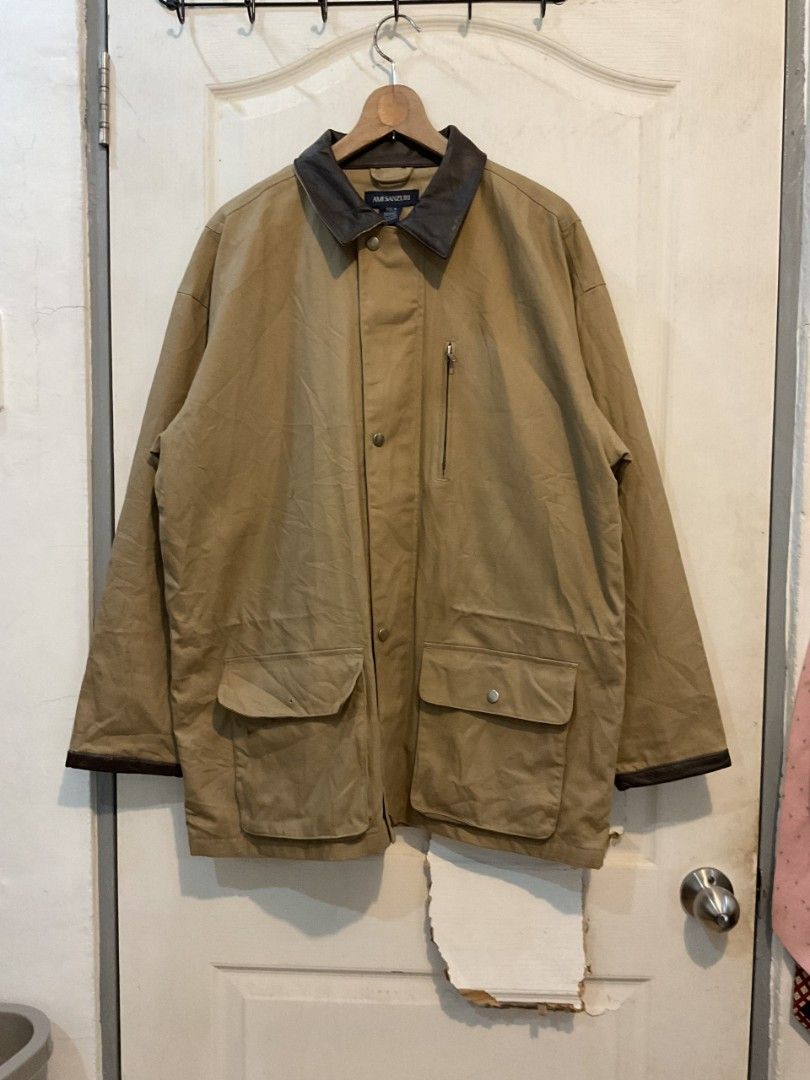 Duck Canvas Chore Jacket with Leather collar Carhartt Alternative Barbour (Category: Coats, Jackets and Outerwear) located in Calamba. Submitted by _.anjelis (Listing ID 1456721222, Image 1). Description: medium fits large-xl.
