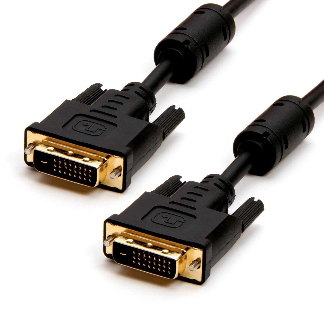 DVI-D Dual Link Cable Gold Plated Connectors (Category: Cables & Adaptors) located in Manila. Submitted by keendeer.6c83cc (Listing ID 1456656686, Image 1). Description: - DVI-D Dual Link Cable - Black color - Gold-plated connectors for superior signal quality - Connect your monitor or display - Ideal for high-resolution video output - Tested and confirmed working.