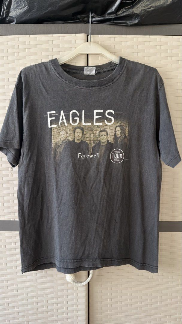 Eagles Farewell Tour - 2004 (Category: Tshirts & Polo Shirts ) located in Manila. Submitted by goodhumanbeing (Listing ID 1456689162, Image 1). Description: Eagles 2004 Tour - Australian Tag 19.5x26 - Medium Faded, Pinholes.