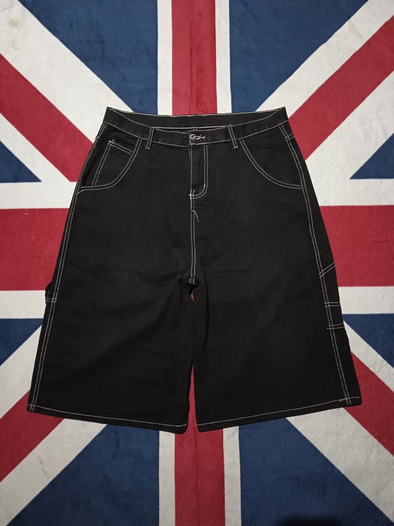EMBROIDERED CARPENTER JORTS (Category: Shorts) located in Santa Cruz. Submitted by rae_declutclothes (Listing ID 1456738689, Image 3). Description: 35w length 28 14 hem.