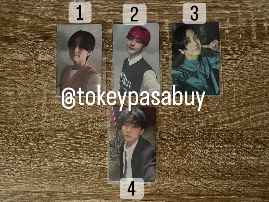 ENHYPEN JUNGWON PHOTOCARDS (Category: K-Wave Merchandise) located in Paranaque City. Submitted by tokeypasabuy (Listing ID 1456632720, Image 1). Description: DECLUTTERING 👌 OFFICIAL 👌 READY TO SHIP 👌 ENHYPEN JUNGWON PHOTOCARDS 300 PHP EA MOP: Maribank/Bank Transfers MOD: SCO/JNT DM for Inquiries 😊 #ENHYPEN #ENGENE #JUNGWON #JAY #SUNGHOON.