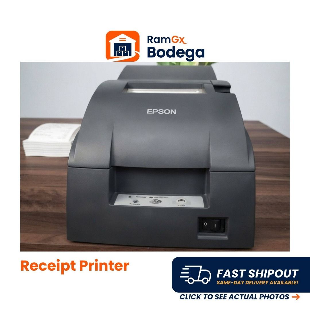Epson Receipt Printer (Category: Printers, Scanners & Copiers) located in Manila. Submitted by ramg.x (Listing ID 1456625417, Image 1). Description: - Epson receipt printer - Ideal for business use - Works great! - Fast shipout - Same-day delivery option available - Actual photos provided - Ready to go!.