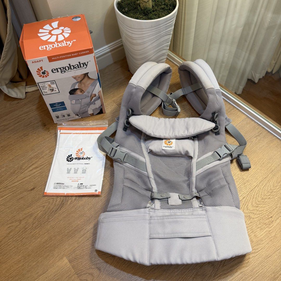 Ergobaby Adapt Cool Air Pearl Gray (Category: Carriers & Slings) located in Makati City. Submitted by japankybabies (Listing ID 1456697876, Image 1). Description: Good as new 2pcs avail No box 4k excellent condition.