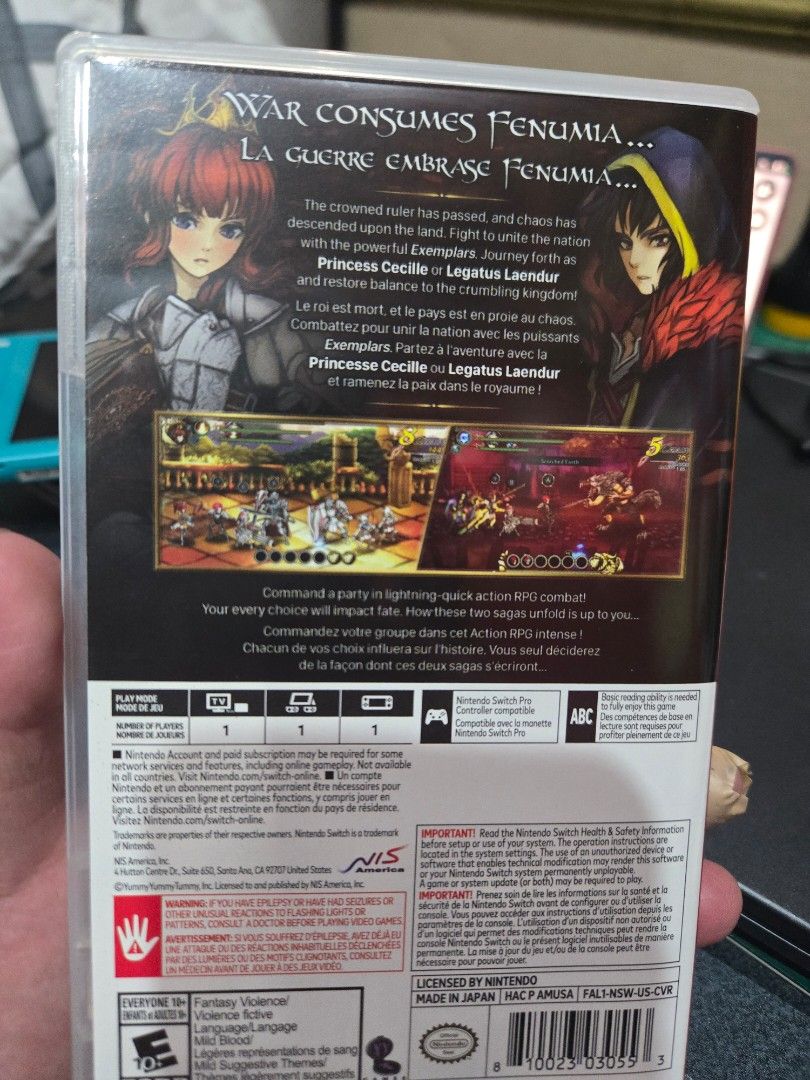 Fallen Legion: Rise to Glory Nintendo Switch Game (Category: Nintendo) located in Quezon City. Submitted by mello_letgoes (Listing ID 1456754613, Image 2). Description: Fallen Legion: Rise to Glory – Exemplary Edition – Nintendo Switch ₱2,500 Pre-owned Fallen Legion: Rise to Glory Exemplary Edition for Nintendo Switch. Collector's set includes: • Fallen Legion: Rise to Glory physical game • Original game cartridge + case • Official hardcover artb