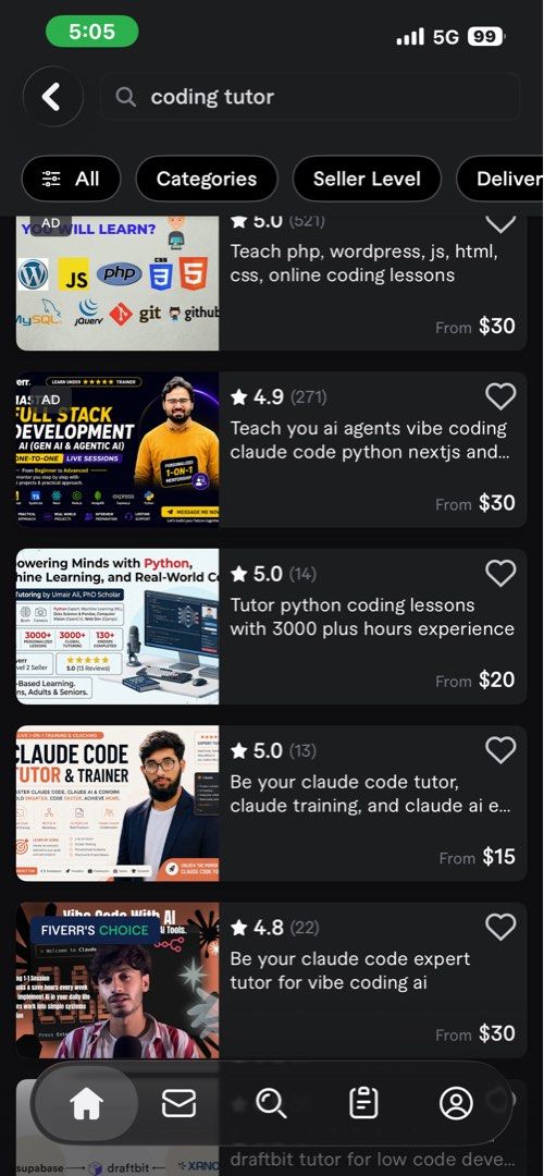 Finding coding tutor (Category: Software) located in Singapore. Submitted by everythinghomeco (Listing ID 1456683608, Image 1). Description: Want to learn coding and more about Claude code .