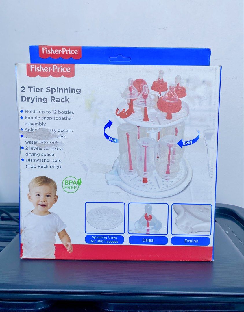 Fisher Price 2 Tier Spinning Drying Rack (Category: Breastfeeding & Bottle Feeding) located in Taguig. Submitted by awishibear (Listing ID 1456628091, Image 2). Description: Rfs:Overbought during pregnancy.