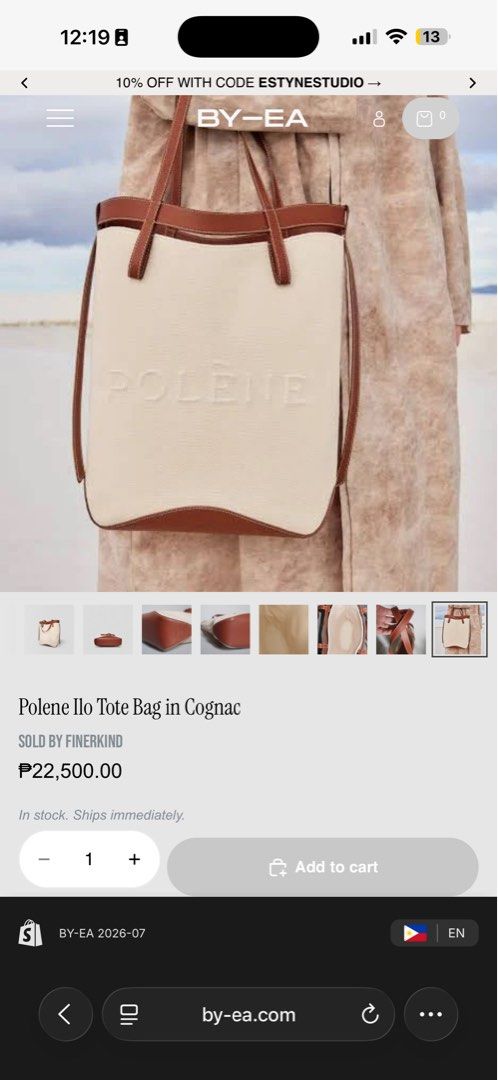 FREE delivery - Polene ilo tote bag in cognac (Category: Luxury Bags & Wallets) located in General Trias. Submitted by by-ea (Listing ID 1444632223, Image 2). Description: Like new, unused! Guaranteed authentic.