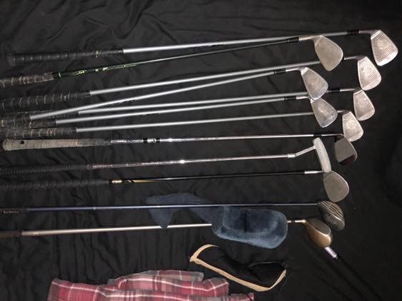 GOLF CLUBS WITH TAYLORMADE BAG (Category: Golf) located in San Juan City. Submitted by acdc_ (Listing ID 1456773789, Image 2). Description: -NEGOTIABLE Cobra Golf club set - Includes driver, multiple irons, and putter - Comes with Taylormade Bag and Callaway Great Big Bertha headcover - Clubs show some signs of use, but are in good overall condition - Ready for your next round on the golf course Some shaft has rust on it and grips haven’t been re