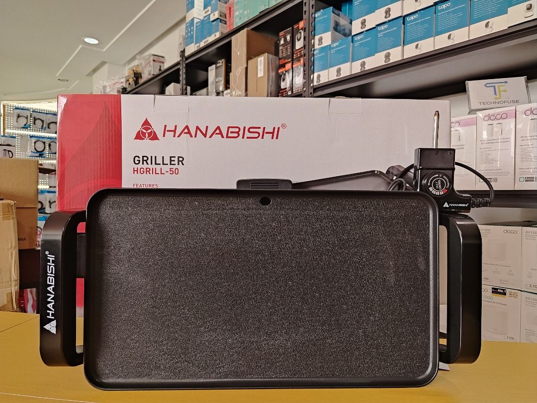 Hanabishi Electric Griller HGRILL50 (Category: BBQ, Grills & Hotpots) located in Pasig City. Submitted by technofuseofficial (Listing ID 1456688408, Image 2). Description: Hanabishi Electric Griller HGRILL50 Brand New and Original Items Store Location: 4F Unit 402, 604 Shaw Boulevard, Barangay Kapitolyo, Pasig City Same Day Delivery: - Lalamove delivery within Metro Manila - For walk-ins: Always PM first for item availability - We are also open f