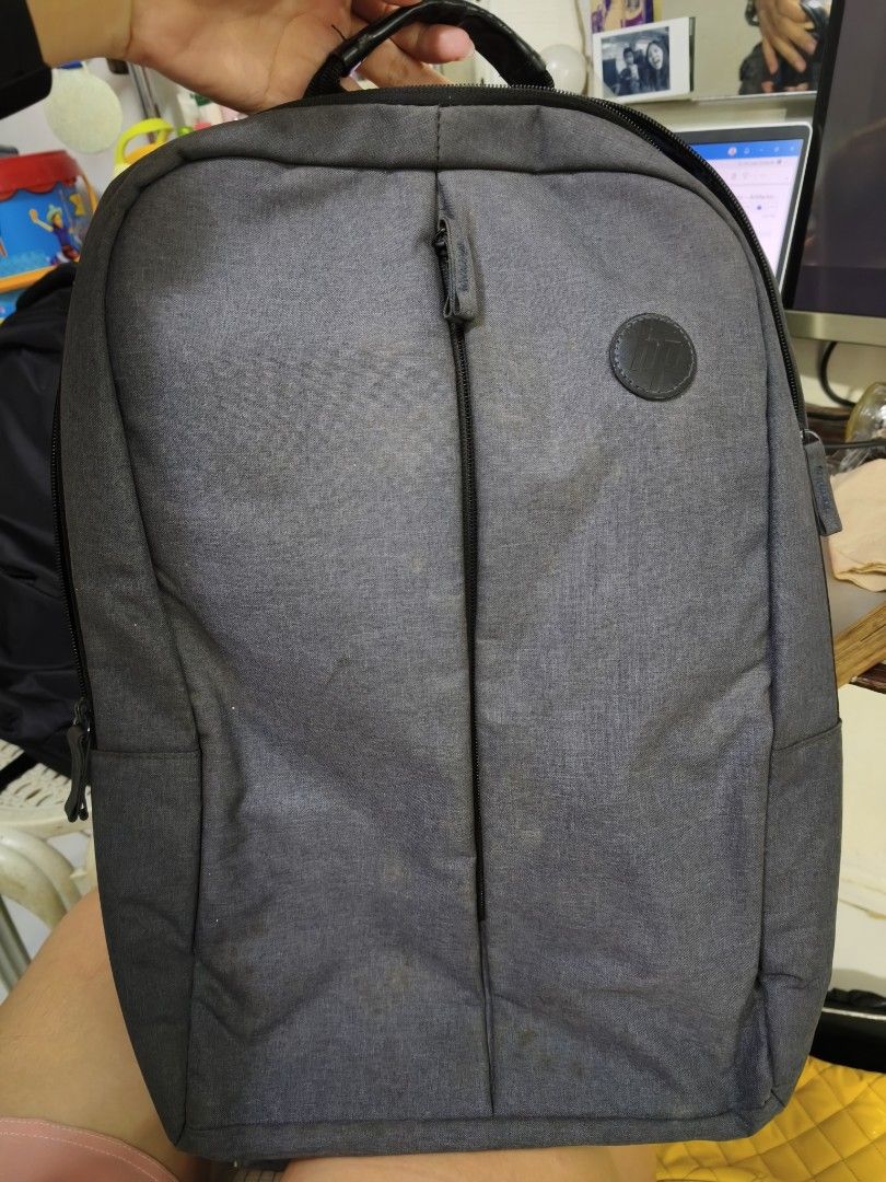 HP Grey Backpack (Category: Backpacks) located in Quezon City. Submitted by maju. (Listing ID 1456704486, Image 1). Description: - Grey HP backpack - Main compartment with internal pockets - Front zip pocket - Padded shoulder straps for comfort - Ideal for carrying laptop - Clean inside and out.
