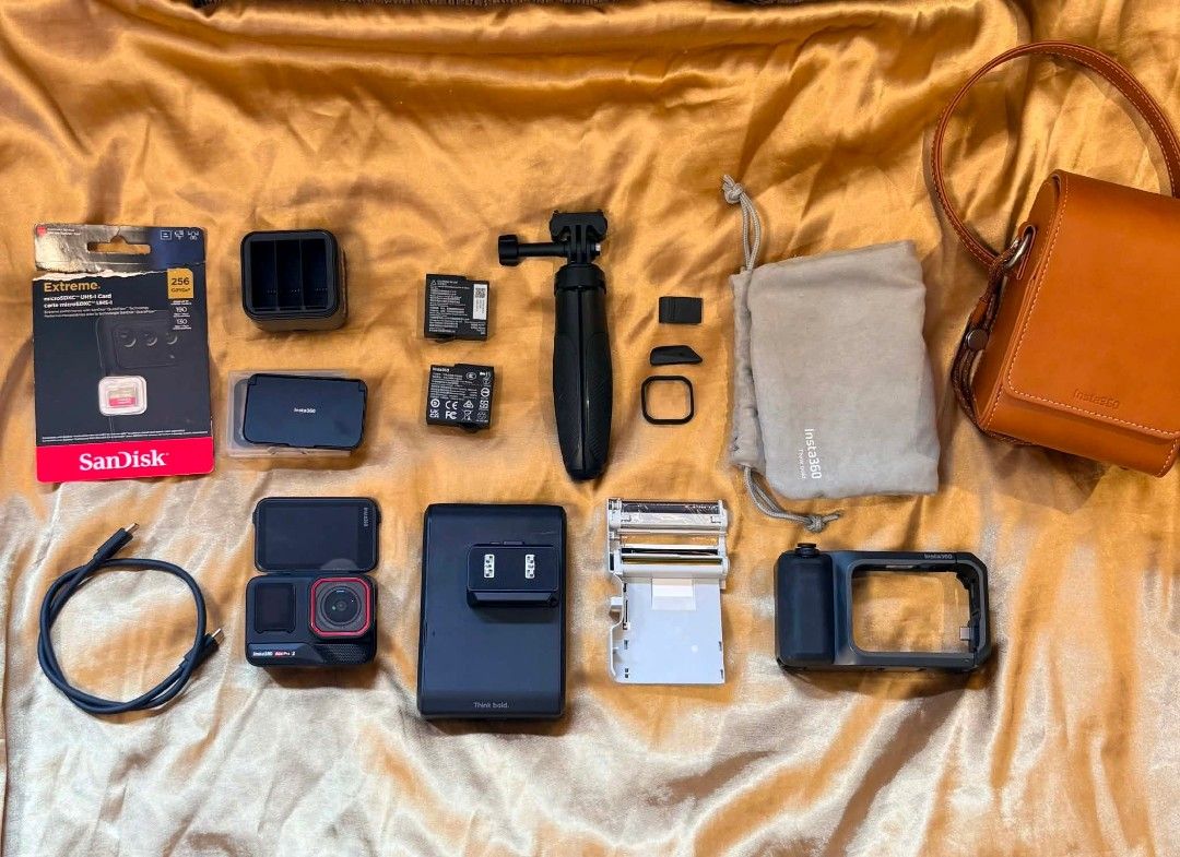 Insta Ace Pro 2 (Category: Cameras) located in Manila. Submitted by jah_m.c (Listing ID 1456654174, Image 1). Description: FOR SALE OF SWAP SA IPHONE flip hood telesin tripod amagsin charging hub 256 sd card pocket printer grip pro insta360 bag insta360 pocket bag cord mic cap photo paper extra rubber for camera cord tempered glass already installed since day 1 lcd screen and sa camera.