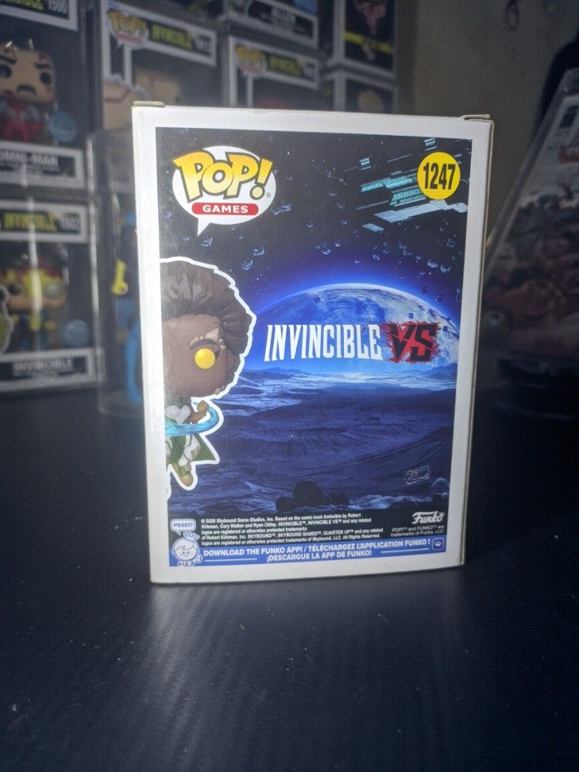 Invincible Ella Mental Pop! #1247 (Category: Designer & Blind Box Toys) located in Manila. Submitted by ambofgod (Listing ID 1456729843, Image 3). Description: 🌟 Selling my duplicate Ella Mental Funko Pop! This is brand new and is kept safely in its box. 🌟 WHY YOU SHOULD BUY IT!? (For Invincible fans and collectors 😁) - Originally, Ella Mental debuted as an exclusive character from the InvincibleVS video game. But following the release of the 
