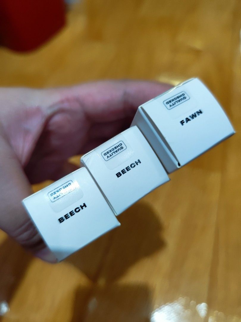 Issy Active Skin Stick Solid Complexion Tint (3 shades) (Category: Makeup) located in Bulacan. Submitted by mikkaryne (Listing ID 1456702760, Image 3). Description: - 3 Issy Active Skin Stick Solid Complexion Tints - Shades: Beech (x2), Fawn (x1) - Solid stick format for a simplified routine - Glides on smoothly - Buildable coverage - Ideal for everyday wear - Size: 7.5g / 0.26 oz each PHP 350 each.