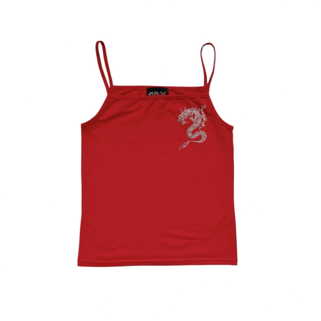 Jean Paul Gaultier Dragon Tank Top (Category: Luxury Apparel) located in Davao. Submitted by jecks9 (Listing ID 1456745033, Image 2). Description: like new condition 10/10 colorate no wash tag see photos for details still presentable to wear MAKE OFFER 📌.