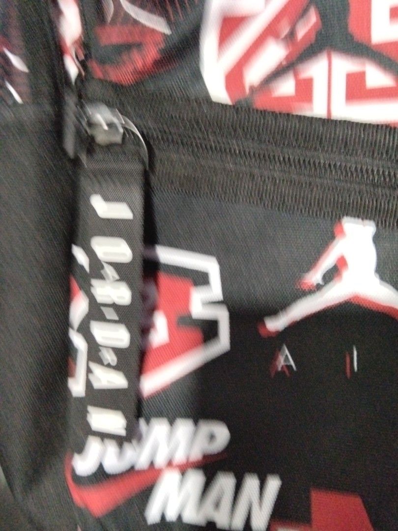 Jordan AOP Backpack Authentic (Category: Backpacks) located in Pasay City. Submitted by jerome23 (Listing ID 1456628649, Image 2). Description: brand new with tag 💯% Authentic.