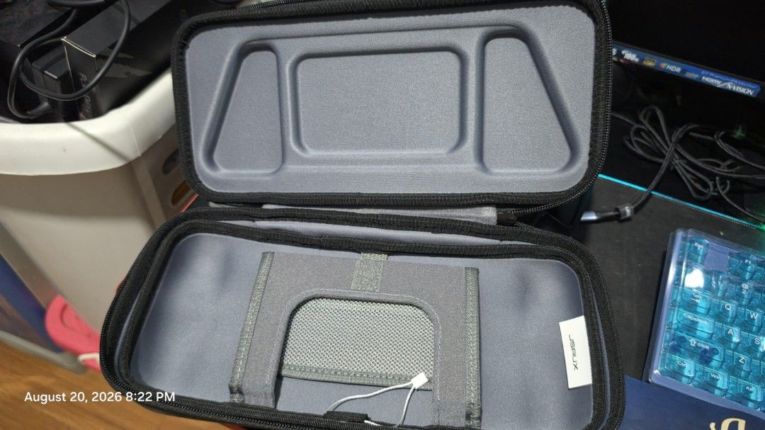 JSAUX Double Deck Carrying Case for Steamdeck, ROG Ally, Switch 2 and more (Category: Laptop Bags & Sleeves) located in Imus. Submitted by kikoexe (Listing ID 1456717155, Image 2). Description: In excellent condition. Not used that much as my Switch 2 no longer fits with Nyxi Pads attached. You can fit most PC handhelds and Switch 2 and this comes with bottom compartment for accessories. Meeting places within General Trias, Imus and Dasmariñas ar