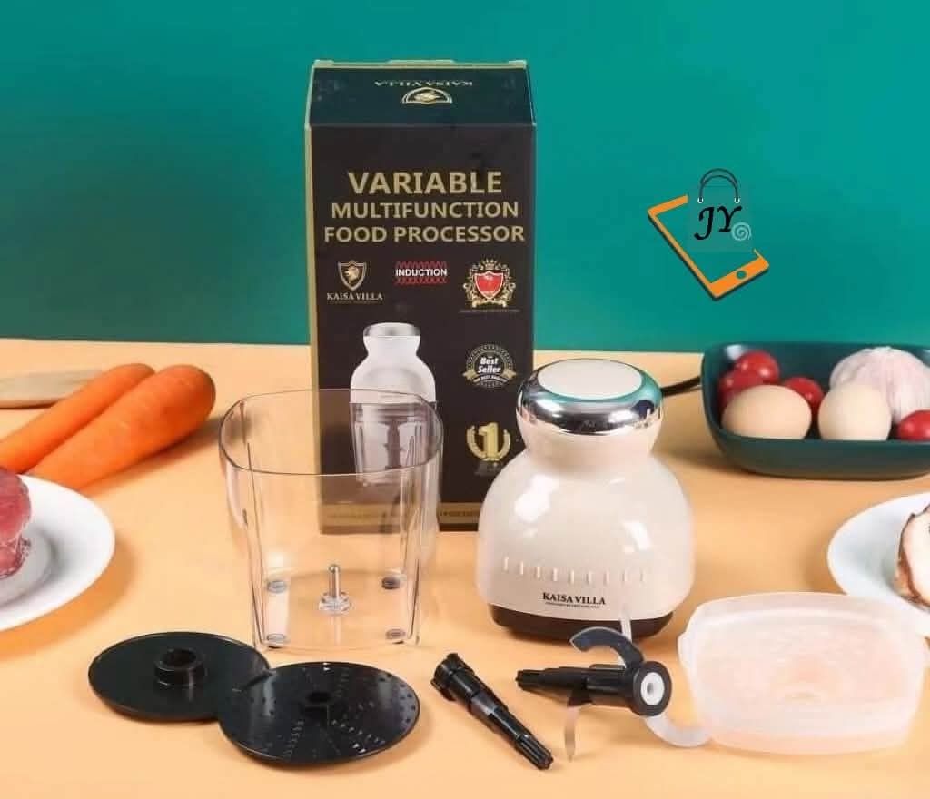 Kaisa Villa Variable Multifunction Food Processor JD-6004 (Category: Cookware & Accessories) located in Manila. Submitted by chaionlineshop (Listing ID 1456736457, Image 3). Description: - Kaisa Villa Food Processor, Model JD-6004 - Perfect for chopping vegetables, meat, and other ingredients - Comes with multiple blades and attachments for versatile use - Designed for easy operation and cleaning - Ideal for quick and efficient meal preparation -