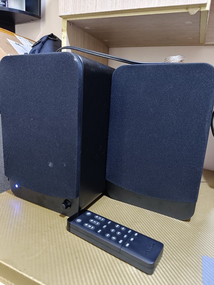 Kanto REN Powered Speakers with Remote (Category: Soundbars, Speakers & Amplifiers) located in Las Pinas. Submitted by branimir78 (Listing ID 1456639512, Image 2). Description: - Kanto ren powered speakers - Color: Black - Includes original remote control - Fabric grilles - Excellent sound quality for desktop setups or small rooms - Tested and confirmed working - used but well taken care of - bluetooth, optical, rca, 3.5mm aux input sale or swap 