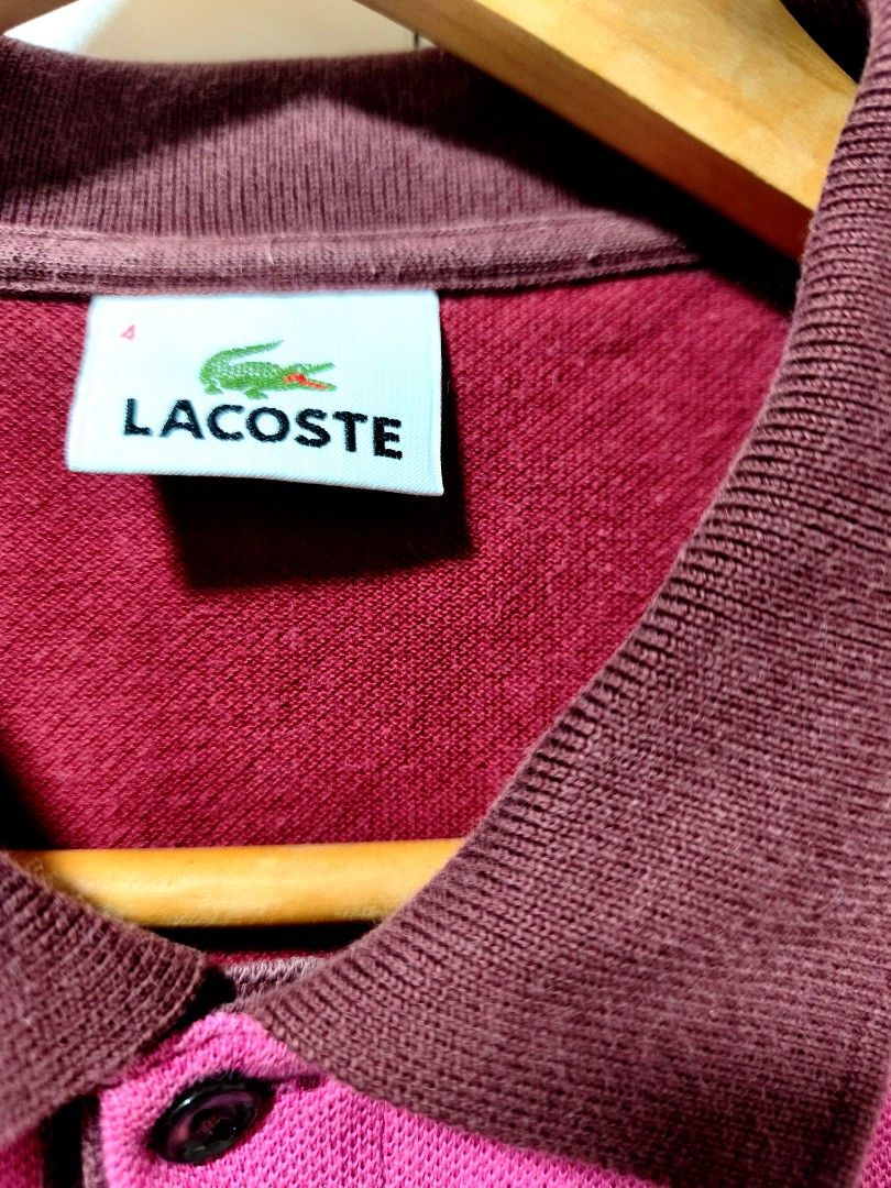 Lacoste (Category: Tshirts & Polo Shirts ) located in Quezon City. Submitted by gametz (Listing ID 1456772760, Image 3). Description: Lacoste poloshirt - excellent condition - 9/10 color rare -no issue - size 4 ( medium).