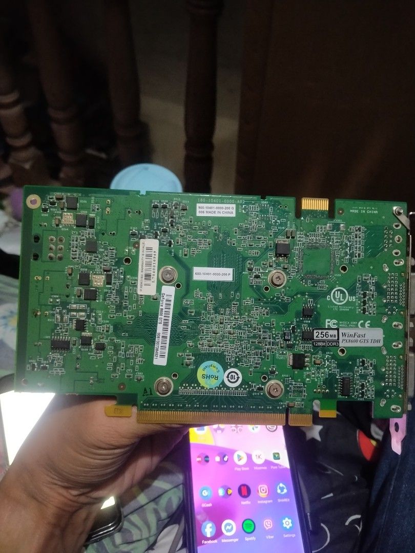 Leadtek WinFast PX8600 GTS 256MB graphics card (Category: Computer Parts) located in Bocaue. Submitted by bahista777 (Listing ID 1456747560, Image 2). Description: Core Specifications GPU Clock Speed: 675 MHz (Standard) / up to 710 MHz (Extreme variant) Memory Size & Type: 256MB GDDR3 Memory Clock / Data Rate: 1000 MHz / 2000 MHz effective Memory Interface: 128-bit Stream Processors (CUDA Cores): 32 Bus Interface: PCI Express x16 (PCIe 1.0) [1, 2