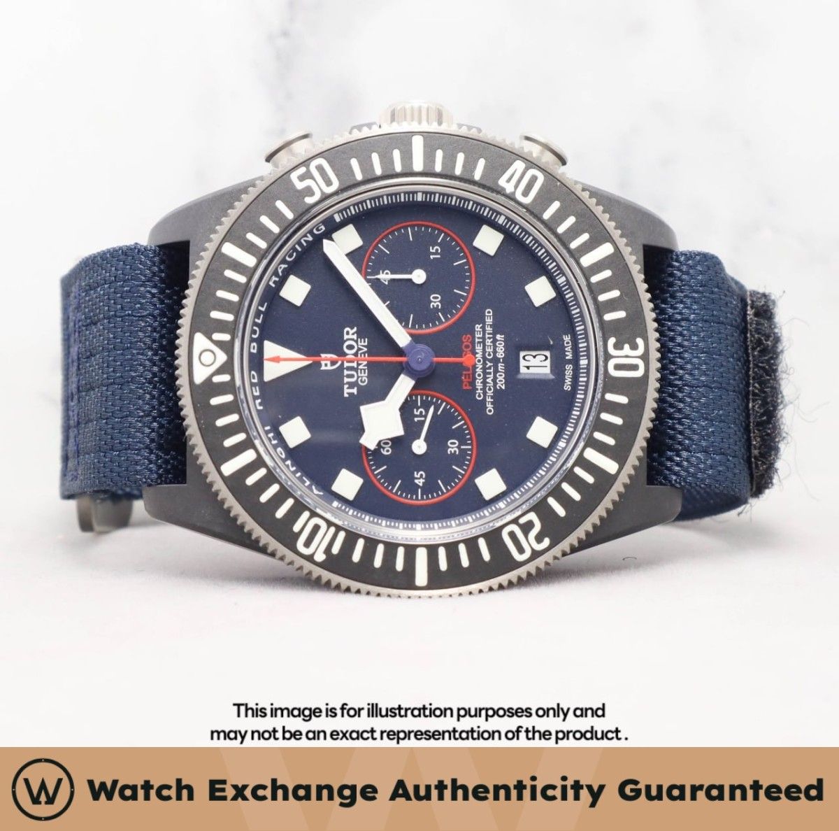 LNIB Tudor Pelagos FXD "Alinghi Red Bull Racing Edition" Fabric 25807KN 25807 Blue Dial Z22335 Jan 2025 (Category: Watches) located in Singapore. Submitted by watchexchange.sg (Listing ID 1420609124, Image 1). Description: LNIB Tudor Pelagos FXD "Alinghi Red Bull Racing Edition" Fabric 25807KN 25807 Blue Dial Z22335 Jan 2025 Price: $3,800 Brand: Tudor Model: 25807KN Condition: LNIB Dial: Blue Case Diameter: 43mm Material: Carbon Original Box: Yes
