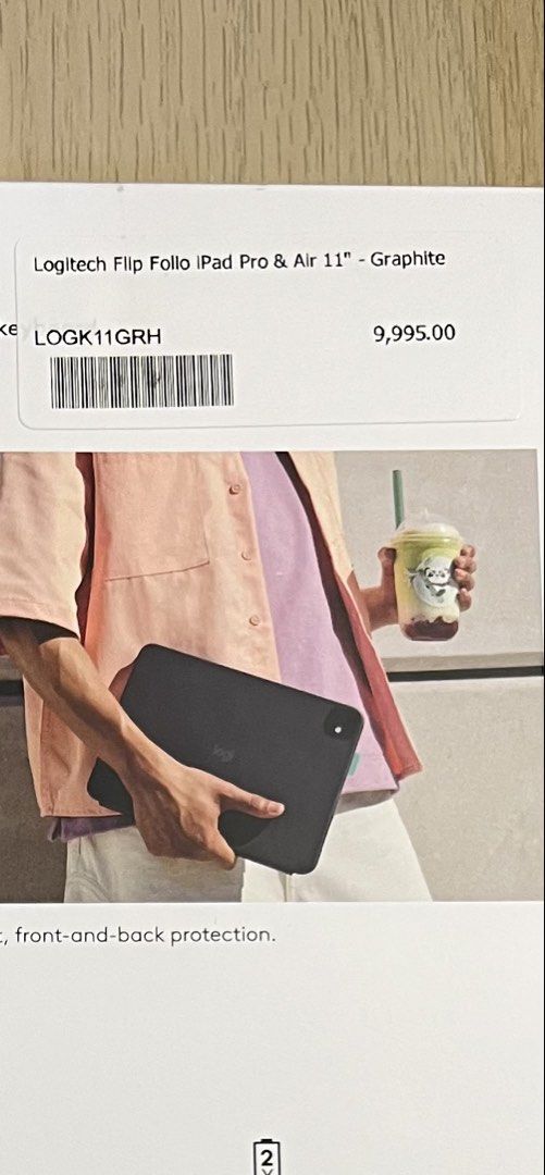 11-inch iPad Pro/Air Logitech Flip Folio Keyboard Case Graphite (Category: Computer Keyboard) located in Taguig. Submitted by micmamba24 (Listing ID 1455241341, Image 3). Description: FOR SALE ONLY (NO SWAP) BRAND NEW/SEALED WAY BELOW SRP ORIGINAL/AUTHENTIC/LEGIT COMES WITH PAPER BAG Logitech Flip Folio Keyboard Case Graphite for 11-inch Pro/Air Compatible with the following iPads: iPad Pro 11-inch (M4, M5) iPad Air 11-inch (M2, M3) iPad Air (5th