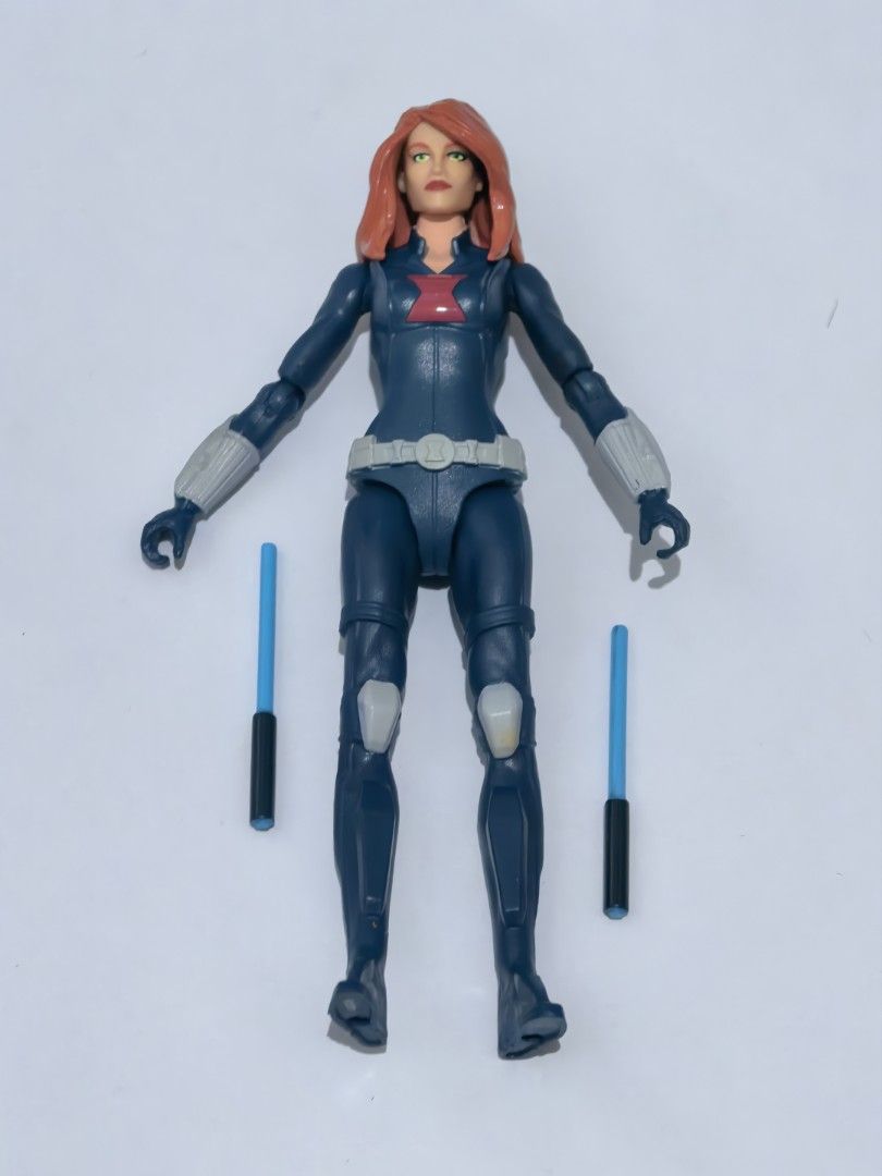 Marvel Black Widow Action Figure with Batons (Category: Figurines & Statues) located in Manila. Submitted by kenslie (Listing ID 1456720999, Image 1). Description: - Black Widow action figure - Includes two blue batons - Fully articulated for dynamic posing - Ideal for Marvel fans and collectors - Great for display or play.