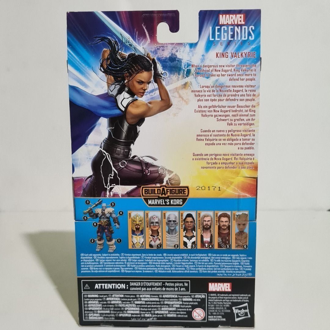 Marvel Legends King Valkyrie 6" Figure (Category: Figurines & Statues) located in Antipolo. Submitted by legit1o1 (Listing ID 1456652448, Image 3). Description: Marvel Legends King Valkyrie 6" Figure Price: 1,000 (Fixed Price) Condition: New *box/card not mint (crease/fold) due to storage and shipping Antipolo Location *MoP: Metrobank / Gcash *No Reservation *Payment First (first to pay policy) *Nationwide Delivery / Shipping via lbc or lalamove 