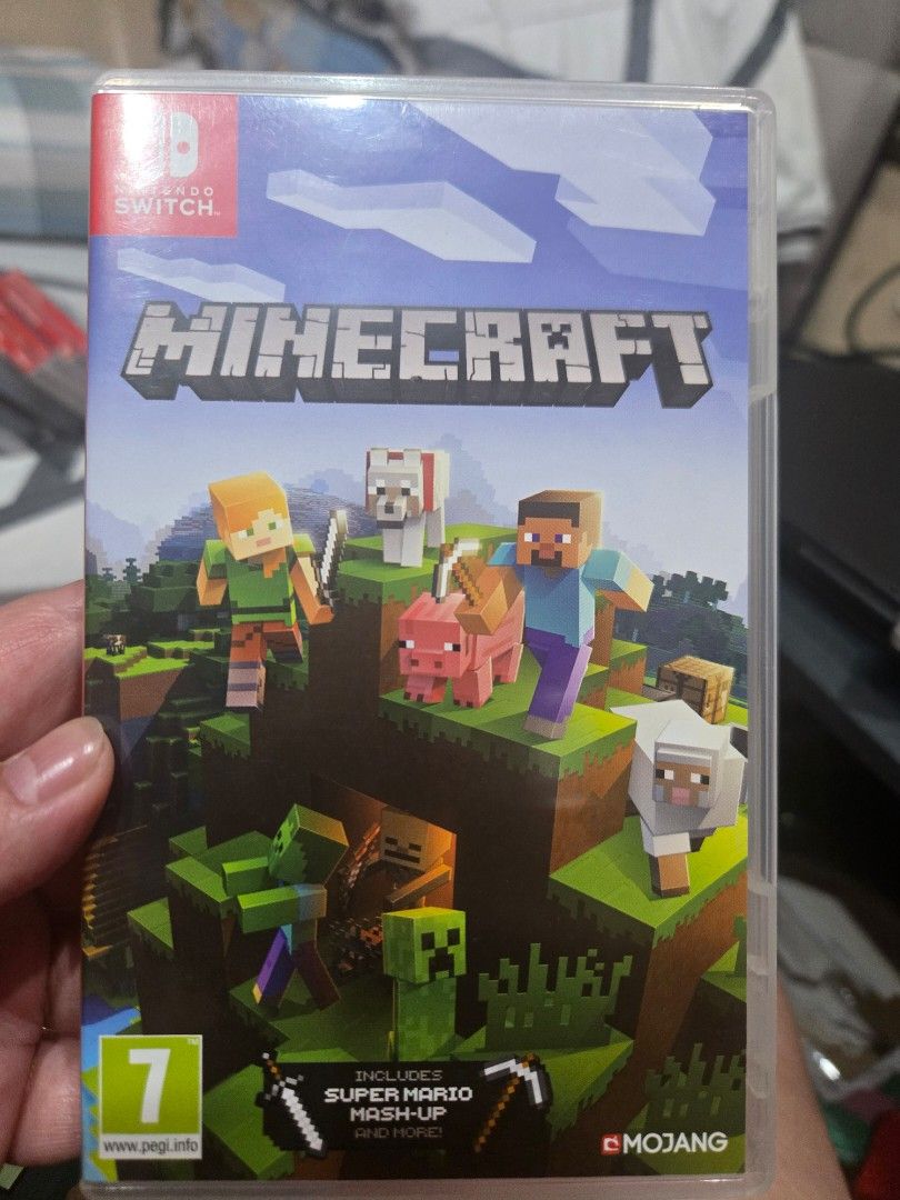 Minecraft Nintendo Switch Game (Category: Nintendo) located in Quezon City. Submitted by mello_letgoes (Listing ID 1456749685, Image 1). Description: - Minecraft for Nintendo Switch - Explore vast worlds and build anything - Survive the night - Play solo, online multiplayer, or split-screen - Includes Super Mario Mash-Up, Battle and Beasts Skin Pack, and Campfire Tales Skin Pack Minecraft – Nintendo Switch ₱1,100 Pre-owned physical Nintendo Switc