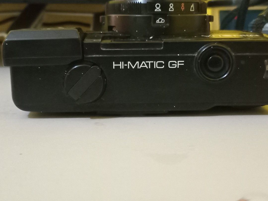 MINOLTA HI-MATIC GF (UNTESTED) (Category: Cameras) located in Bacoor. Submitted by hanvn_ (Listing ID 1456626077, Image 3). Description: Minolta Hi-Matic GF 35mm film camera with 38mm lens and built-in flash. UNTESTED / SOLD AS-IS - Cosmetic condition is shown in the photos - No sample shots available - Flash is working. Untested since i'm not really sure where to purchase a film roll for this. - Good for collectors, camera enthusiasts, or repair