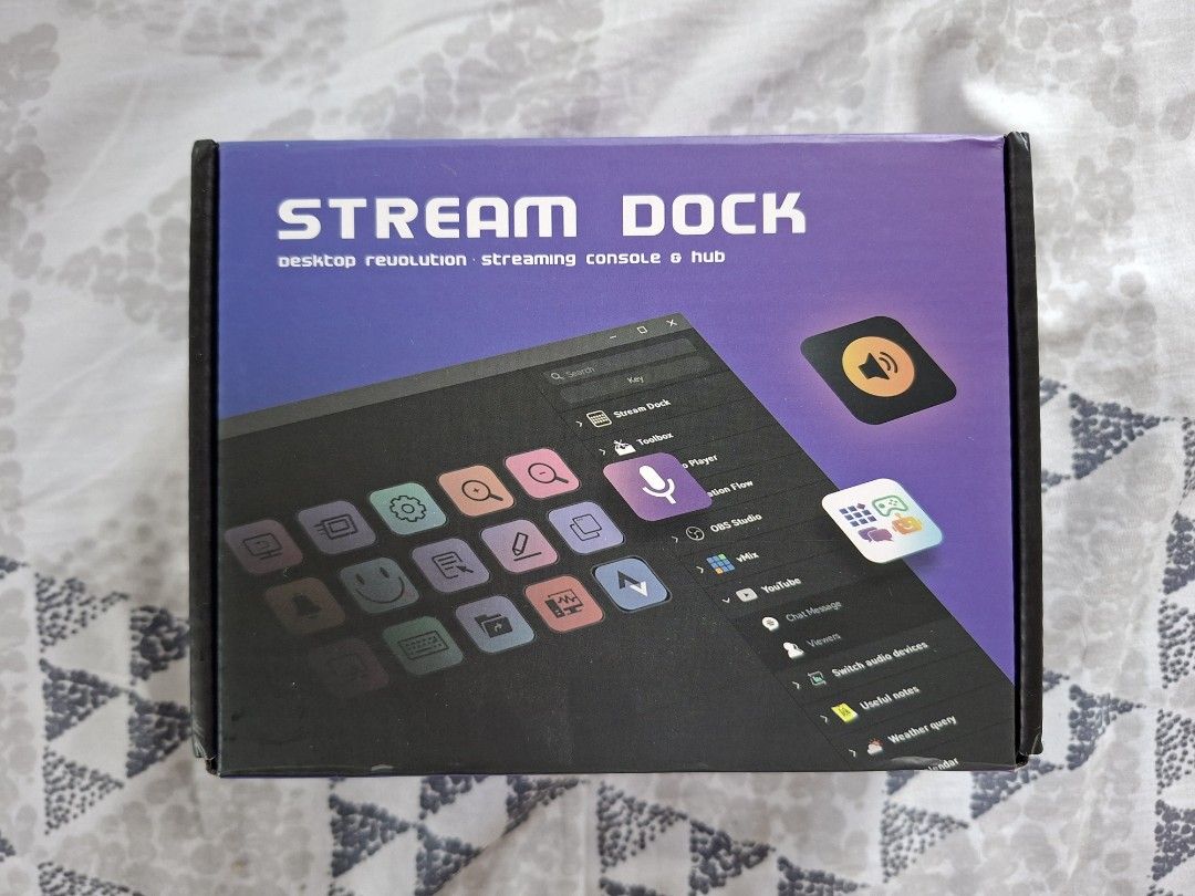 Mirabox/FHOOU Stream Deck (Category: Other Accessories) located in Manila. Submitted by tobyhanahaki (Listing ID 1456639943, Image 2). Description: - FHOOU Stream Dock for desktop streaming - Simple setup and user-friendly operation - Comes with a quick-start guide - Original box, cables and packaging included rfs: recently upgraded to elgato mop: gcash mod: lalamove (buyer shoulders shipping fee).