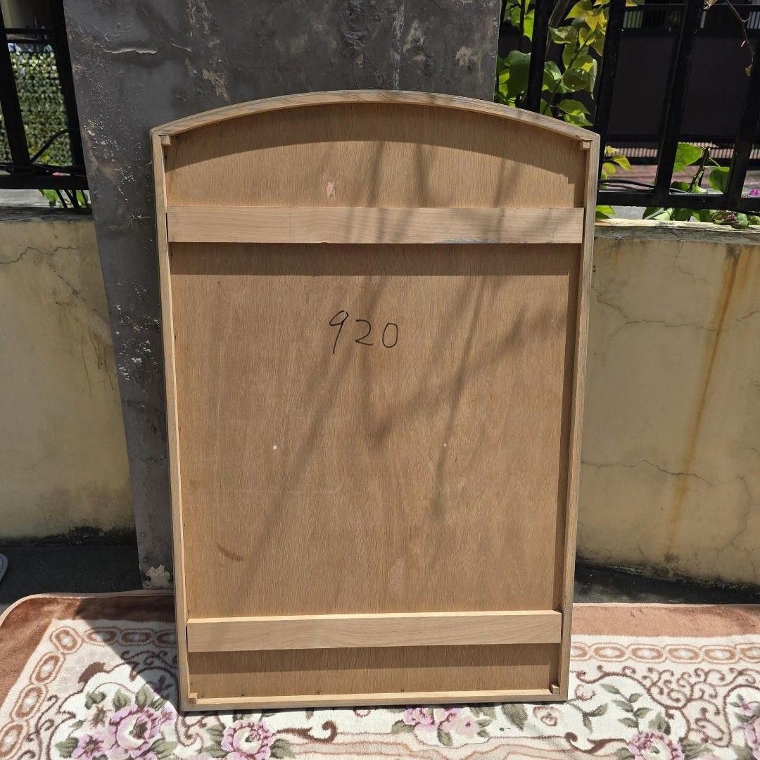 Mirror with Wooden Frame (Category: Mirrors) located in Pasig City. Submitted by millennialthrifter (Listing ID 1456766704, Image 3). Description: 🔥MIRROR WITH WOODEN FRAME - 1600 ✅Size: approx H 105cm x W 70cm.
