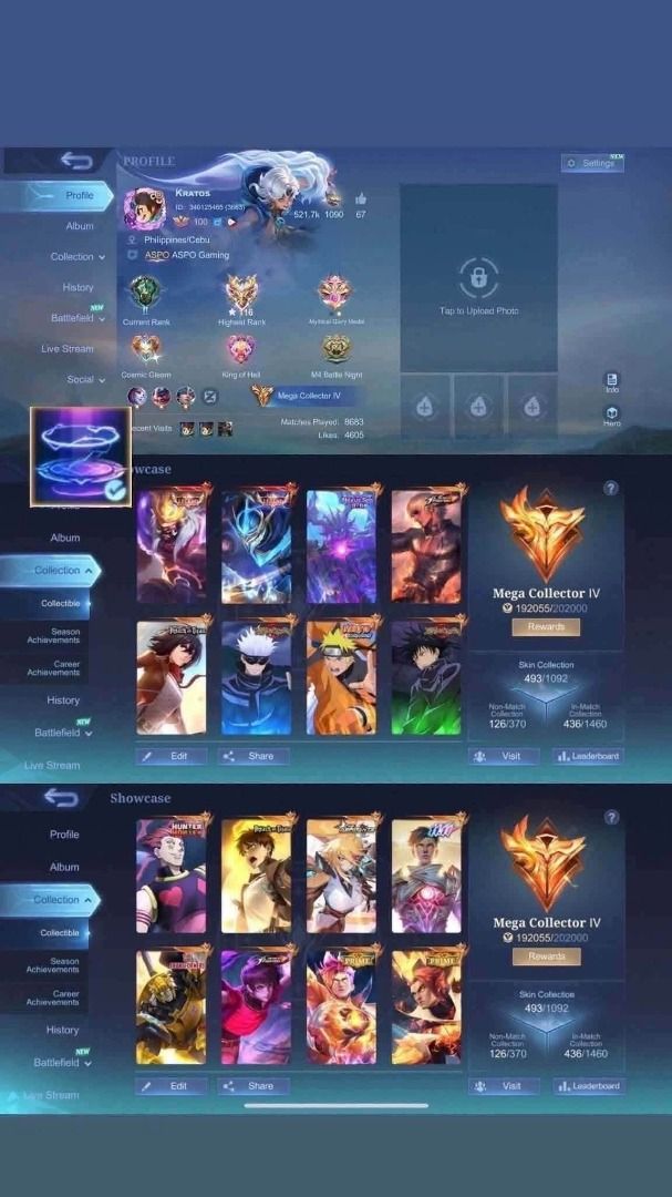 Mobile Legends Account - Mega Collector IV (Category: Game Gift Cards & Accounts) located in Malabon City. Submitted by oliver_james501 (Listing ID 1456740299, Image 1). Description: 🔥 MLBB ACCOUNTS FOR SALE 🔥 Looking for a clean, secured, and quality MLBB account? ✨ Your next account might be right here! ━━━━━━━━━━━━━━━━━━ 🛡️ ACCOUNT GUARANTEE ✅ Safe & Clean ✅ Moonton Account Only ✅ No Other Bindings ✅ No Issues ✅ Proper Ownership Transfer ✅ 