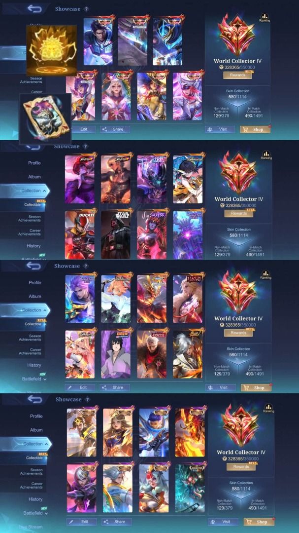 Mobile Legends Account - World Collector IV (Category: Game Gift Cards & Accounts) located in Malabon City. Submitted by oliver_james501 (Listing ID 1456740224, Image 1). Description: 🔥 MLBB ACCOUNTS FOR SALE 🔥 Looking for a clean, secured, and quality MLBB account? ✨ Your next account might be right here! ━━━━━━━━━━━━━━━━━━ 🛡️ ACCOUNT GUARANTEE ✅ Safe & Clean ✅ Moonton Account Only ✅ No Other Bindings ✅ No Issues ✅ Proper Ownership Transfer ✅
