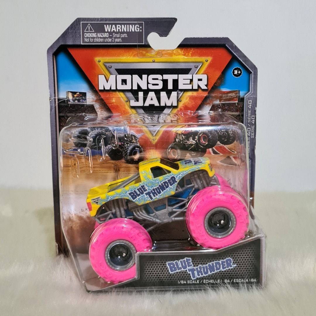 Monster Jam Blue Thunder (Category: Vehicle & Diecast Models) located in Antipolo. Submitted by legit1o1 (Listing ID 1456650549, Image 1). Description: Monster Jam Blue Thunder 1/64 scale Price: 450 Condition: New *box/card not mint (crease/fold) due to storage and shipping Fixed Price Antipolo Location *MoP: Metrobank / Gcash *No Reservation *Payment First (first to pay policy) *Nationwide Delivery / Shipping via lbc or lalamove at buyers expens