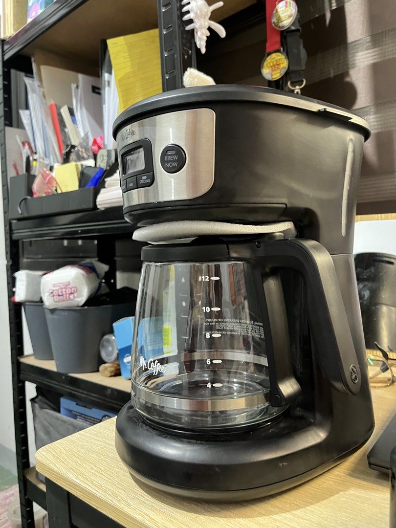 Mr. Coffee 12-Cup Programmable Coffee Maker (Brand New / Open Box / Never Used) (Category: Coffee Machines & Makers) located in Malolos. Submitted by iyowa7323 (Listing ID 1456716887, Image 3). Description: (negotiable) Brand new, never been used Mr. Coffee 12-Cup Programmable Coffee Maker (Black/Stainless Steel finish). Condition: Brand new / Never used / Open box (Pristine condition) Inclusions: Coffee maker and 12-cup glass carafe only (No box