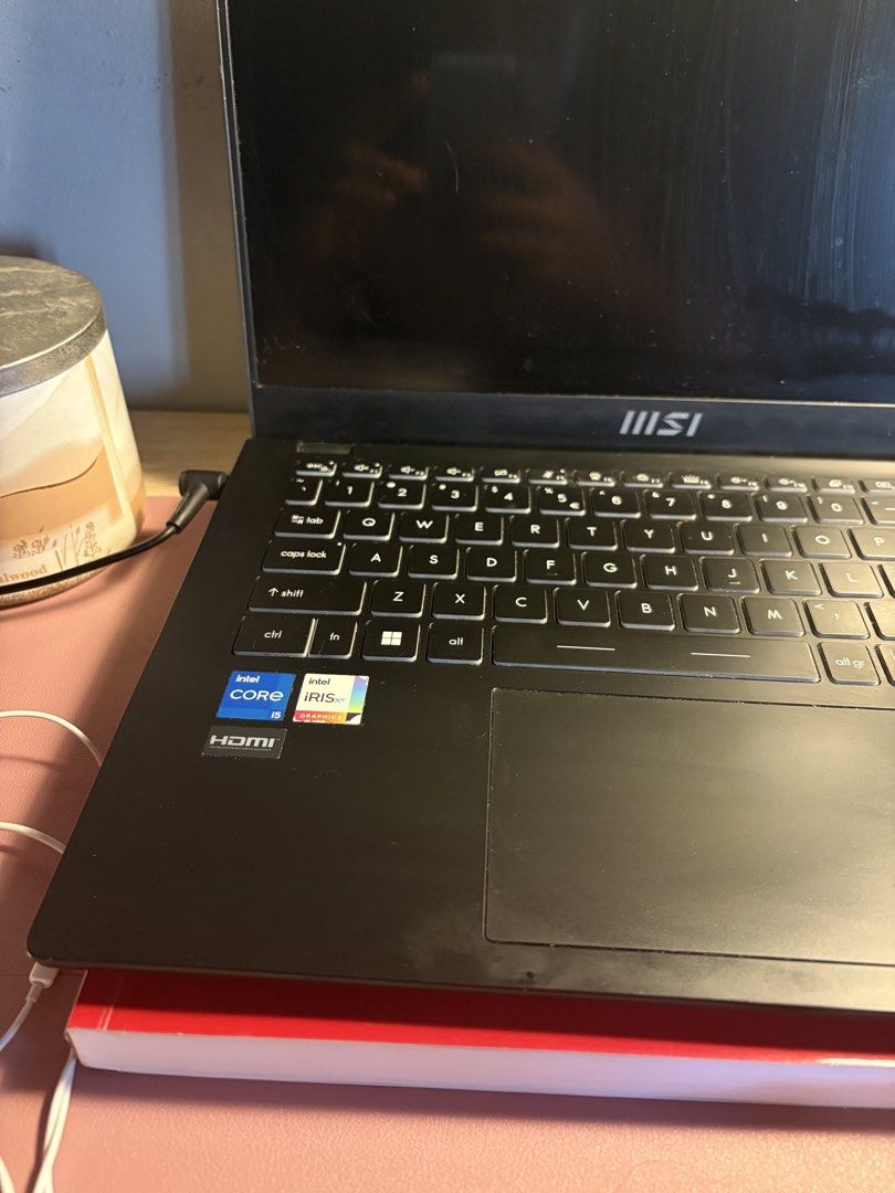 MSI Modern 14 i5 (Category: Laptops & Notebooks) located in Imus. Submitted by aee.9 (Listing ID 1456616404, Image 2). Description: MSI Modern 14 | i5-11th gen | 16GB | 512 SSD Specs: Processor: Intel Core 15-11th Gen RAM: 16GB DDR4 Storage: 512GB SSD Display: FHD (1920 × 1080) Graphics: Intel Iris XE Graphics Operating System: Windows 11 Runs well with multiple running app/tabs, photoshop, etc. Inclusion: Laptop Original Charger Brandnew MSI lap