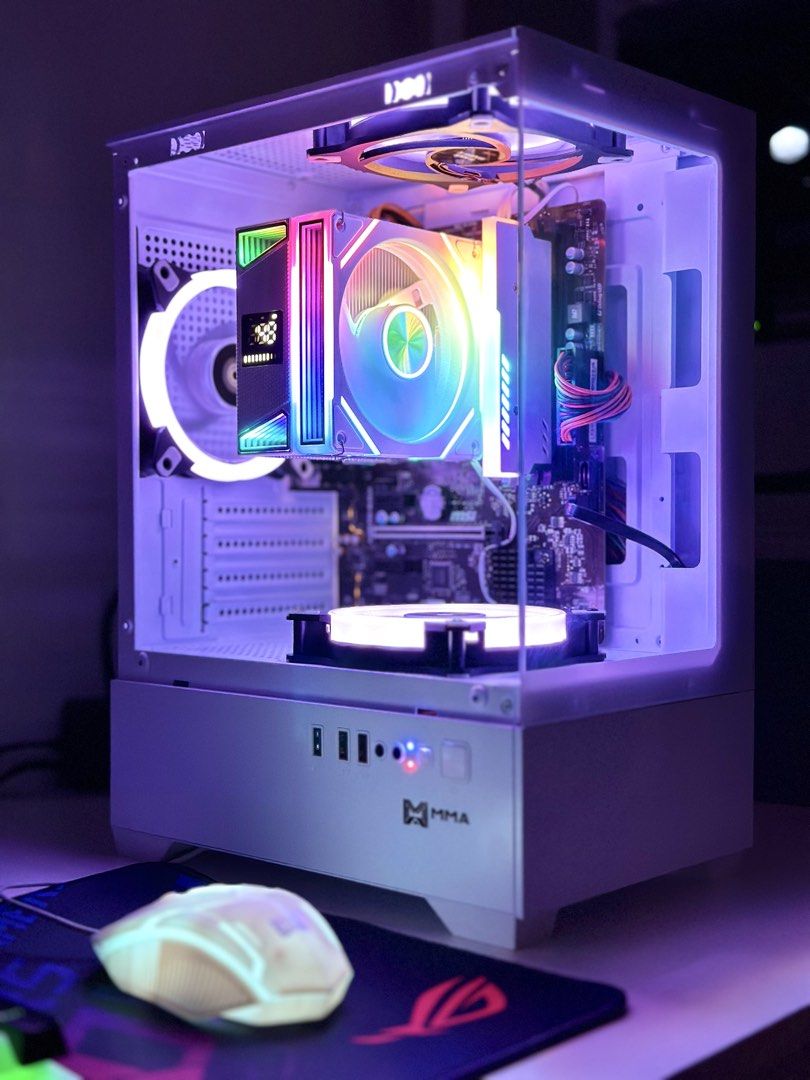 MSI Ryzen 5 White Gaming setup (Category: Desktops) located in Manila. Submitted by ezee_pc (Listing ID 1456688054, Image 2). Description: Ryzen 5 with white theme setup Windows 11 pro lifetime Plug and play🥳 SAME DAY DELIVERY ‼️ Cash On Delivery & free Setup❤️‍🔥 Lots of Brandnew Parts and Freebies🥳🤩 Full Specs/Details: Processor: Ryzen 5 2400g Boost 3.90ghz Monitor: Random 20 widescreen monitor Mobo: MSI Gaming Mobo CPU Cooler: VS400 Digital