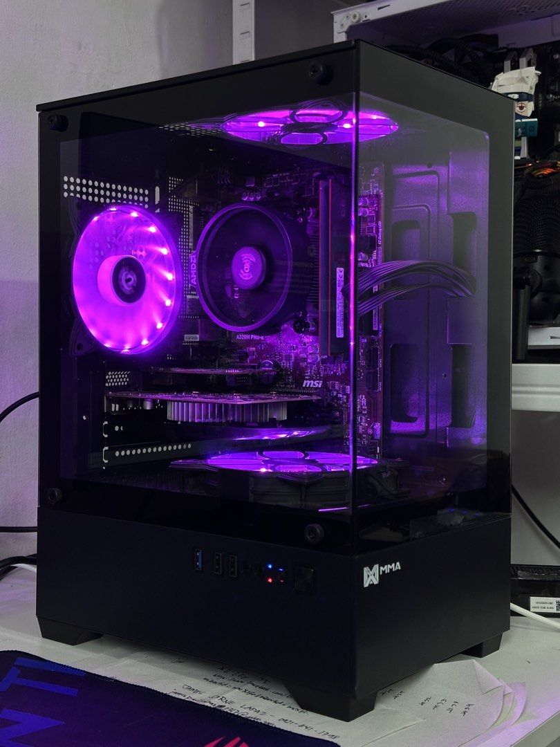 MSI Ryzen X series with GPU (Category: Desktops) located in Manila. Submitted by ezee_pc (Listing ID 1456690243, Image 3). Description: MSI Ryzen 3 X Series with GPU Gaming Setup🖤🤍 Windows 11 pro lifetime Plug and play🥳 SAME DAY DELIVERY ‼️ Cash On Delivery & free Setup❤️‍🔥 Lots of Brandnew Parts and Freebies🥳🤩 Full Specs/Details: Processor: Ryzen 3 1300x Boost 3.70ghz Monitor: 19 inch wide Assorted Brand Mobo: MSI Gaming Mobo CPU Cooler: S