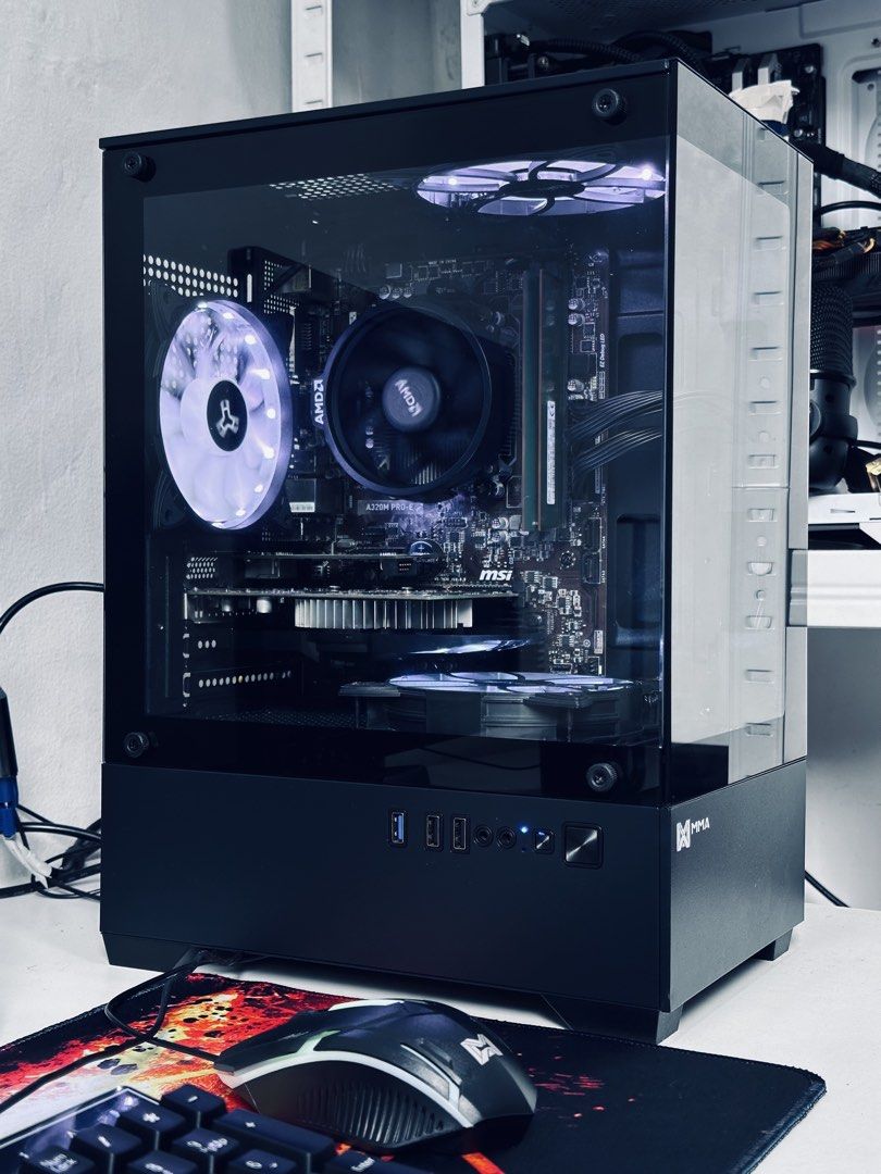 MSI Ryzen X series with GPU (Category: Desktops) located in Manila. Submitted by ezee_pc (Listing ID 1456690243, Image 2). Description: MSI Ryzen 3 X Series with GPU Gaming Setup🖤🤍 Windows 11 pro lifetime Plug and play🥳 SAME DAY DELIVERY ‼️ Cash On Delivery & free Setup❤️‍🔥 Lots of Brandnew Parts and Freebies🥳🤩 Full Specs/Details: Processor: Ryzen 3 1300x Boost 3.70ghz Monitor: 19 inch wide Assorted Brand Mobo: MSI Gaming Mobo CPU Cooler: S